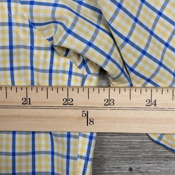 Brooks Brothers* Men's Short Sleeve Button Down Curved Hem Shirt~ Size Medium - Picture 11 of 13